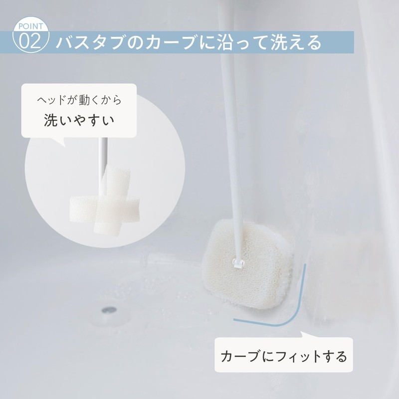 Marna W676W Bath Sponge with Handle Refill (Replacement/Hanging) Bath Sponge