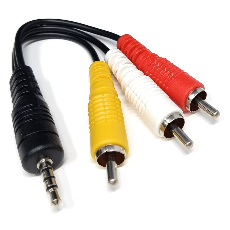 DRUT 25cm short 3.5mm 4 Pole Jack Plug to 3
