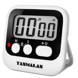 Easy to USE, Digital Timer Kitchen Timer, Magnetic Timer,Tanmalan(Black,1 Pack)