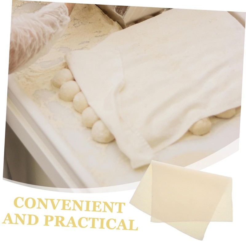 OHPHCALL 2Pcs Natural Linen Bread Proofing Cloth Baking Towels for