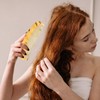 Uonlytech Natural Sheep Horn Comb Bone Comb Women Combs Handmade