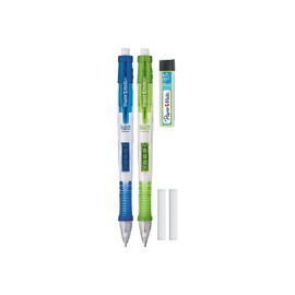 Paper Mate 1759214 Clear Point Mechanical Pencil Starter Set, 0.9 Mm, Lime Green, Royal Blue, 2/Set
