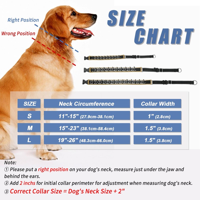 Monstoyo Martingale Collar for Dogs, Hidden No Pull Dog Collar