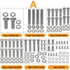 304 Stainless Steel Small Block Hex Bolt Kit Compatible with