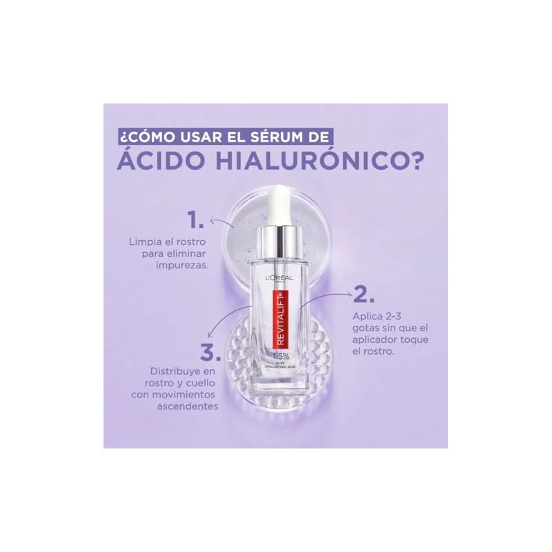 L'Oréal Paris Revitalift Sérum Rellenador con 1.5% Péptido, 15ml