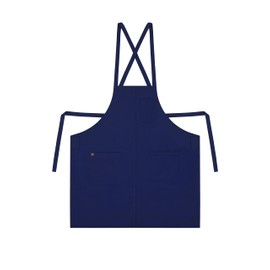 a mont Chef Apron Chef Bib Unisex Aprons for Adults (Standard Dry Guard AA2095X, X-Strap, Cobalt Blue) - Apron 33" - Bib Apron with Pockets