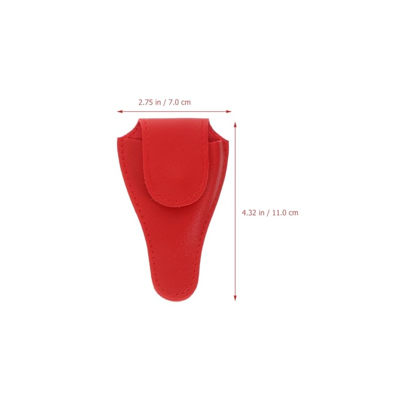 Angoily Bolsa para tijeras de uñas, funda de piel, soporte