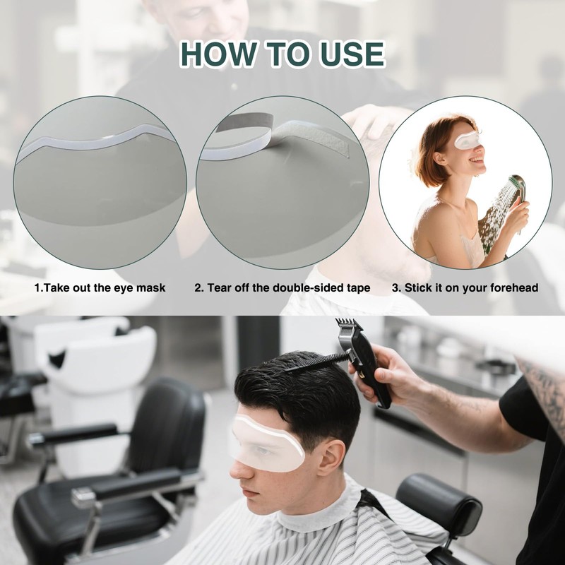 Leogony 100 Pcs Eye Shield After Cataract Surgery for Shower,