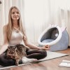Casa Y Cama Gato Plegable Con Cojín Suave Para Mascota
