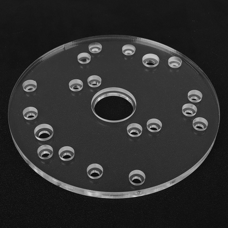 Acrylic Base Plate, Router Universal Base Plate, Acrylic with Centering