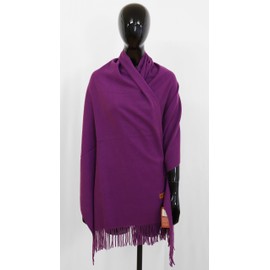 Van Der Rich Scarf Soft Blend of Cashmere and Wool - Women, Purple