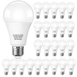 24 Packs 150-200W Equivalent LED Light Bulb, A21 23W Bright LED Bulb 2500 Lumens, Daylight White 5000K Light Bulbs for Living Room, Kitchen, Office, Store, Garage, Warehouse, Commercial Lighting