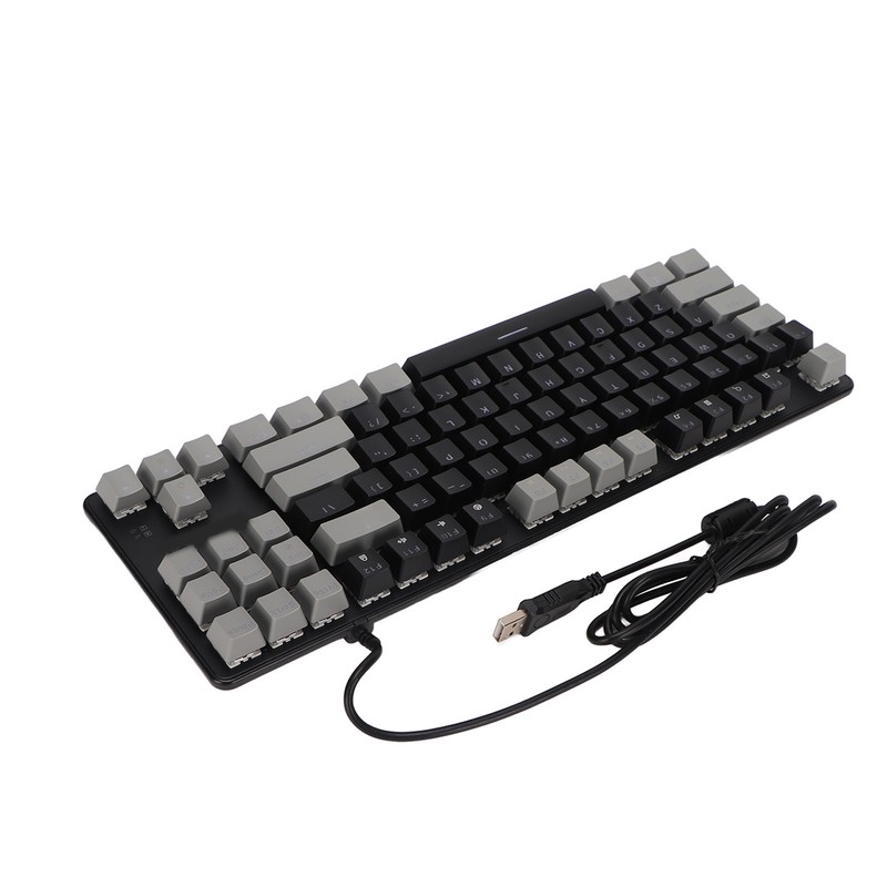 87 Key Mechanical Keyboard RGB Backlight Blue Switch Quick Response