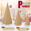 Zhanmai 12 Pcs Paper Mache Cones Open Bottom Cardboard Craft
