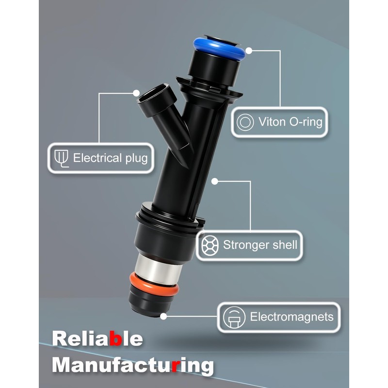 Amblee 5-Count Fuel Injector Compatible with 2004-2007 Chevy, GMC, Isuzu,