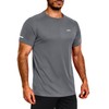 Wectm Men's Mesh Athletic Shirts Quick-Dry for Gym Running Training