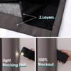 ChrisDowa 100% Blackout Curtains for Bedroom with Black Liner, 2