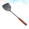 Cabilock Cooking Spoon for Wok 1 Piece Stainless Steel Wooden