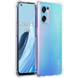 USTIYA Funda para OPPO Reno 7 5G (No para 4G) Case Carcasa Bumper,Shock-Absorción TPU Transparente Cover con Cuatro Esquinas Espesamiento