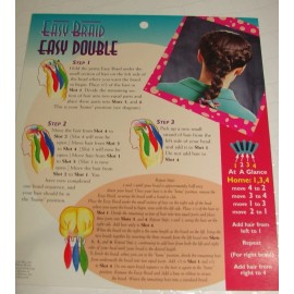 Easy Vtg 1990's EasyBraid FRENCH BRAIDER Easy Braid Tool USA~ PETITE SIZE FINE HAIR