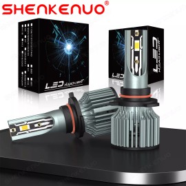 SHENKENUO 9005 HB3 LED Headlight Bulb for Car & Truck Low High Beam Fog Light 6000K White