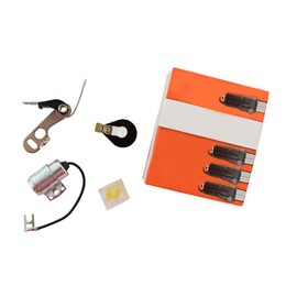 One New Complete Tune Up Kit Fits Allis Chalmers, Universal 4 Cyl Fits Allis Chalmers with Fits Delco Clip Held, B C CA WD WD45 D10 D12 D14 D15 D17, D10, D12, D14, D15, D17, WD45, WF D10 Models