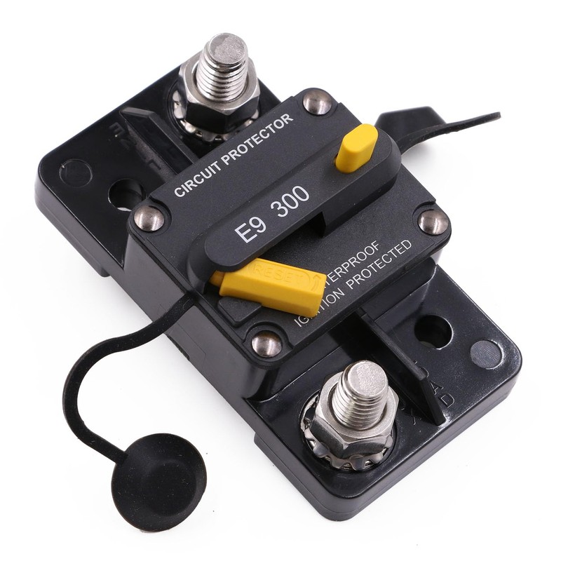 Gloaso Heavy Duty 300A Circuit Breaker Manual Reset 12V-48V DC,