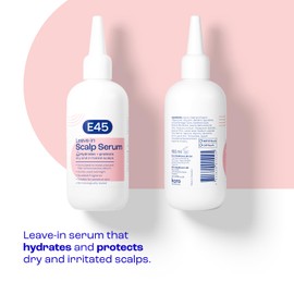 E45 Hydrating Scalp Serum, Protects Against Dryness, Itch & Irritation, Helps Reduce Dandruff & Sebum, Moisturises Sensitive Skin, Fragrance Free, 150ml