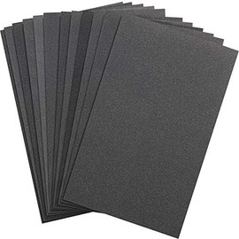 Abrasive Dry Wet Waterproof Sandpaper Sheets Assorted Grit of 400/600/ 800/1000/ 1200/1500 for Furniture, Hobbies and Home Improvement, 12 Sheets (2.8 x 4.5 Inch)