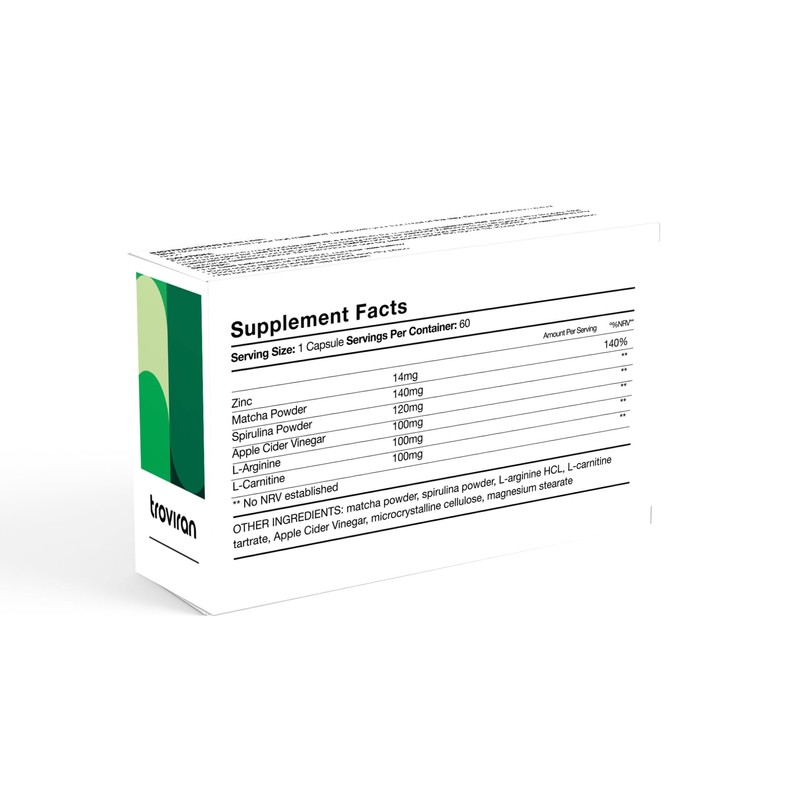 Troviran Metabolism Support Formula, 60 Capsules, Vegan and Gluten Free