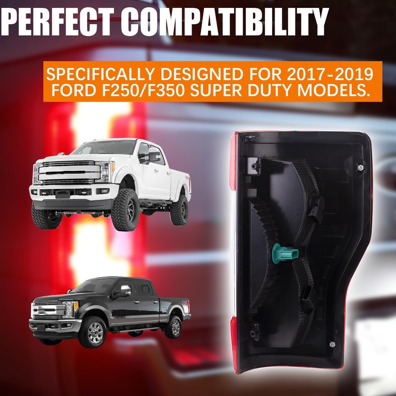 MRELC Left Driver Side Tail Light Compatible With 2017-2019 Ford