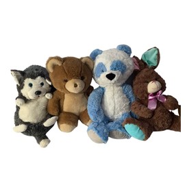 Large Weighted stuffed animal, horse, husky or bunny with 5 lbs, washable plush buddy, Aunt Sandy's Sewing, dog, rabbit