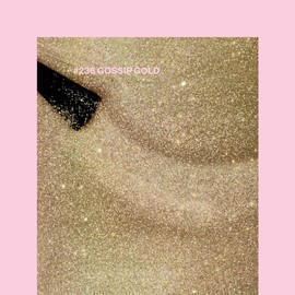 Pink Gellac Shellac Gel Nail Polish 15 ml for UV LED Lamp 236 Gossip Gold with Glitter Gel Nail Polish for UV Nail Lamp Pink LED Nail Polish Gel Polish Nail Gel