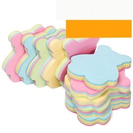 ZCHING Sticky Notes Self-Sticky Notes,100 Sheets/Pad, 10Pads/Pack in Box,Easy to Post for School, Business, Family,Great Office Supplies (Bear Shape)