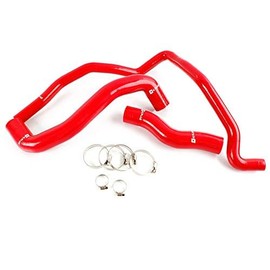 G-PLUS Silicone Radiator Coolant Hose Piping Kit Clamps Compatible With NISSAN 350Z Fairlady Z33 VQ35DE VQ35HR 2003-2007 (Red)