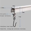 6ft-12ft Upgraded Aluminum Curtain Track, Ceiling or Wall mount, Curtain
