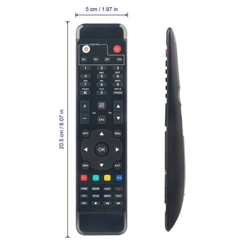 AULCMEET Replacement Remote Control Compatible with Golden Interstar Alpha X