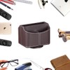 Esyhomi Remote Control Holder Organizer Storage Box Case PU Leather