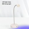 Gooseneck LED Nail Lamp UV 3 Light Chips Rechargeable Nail