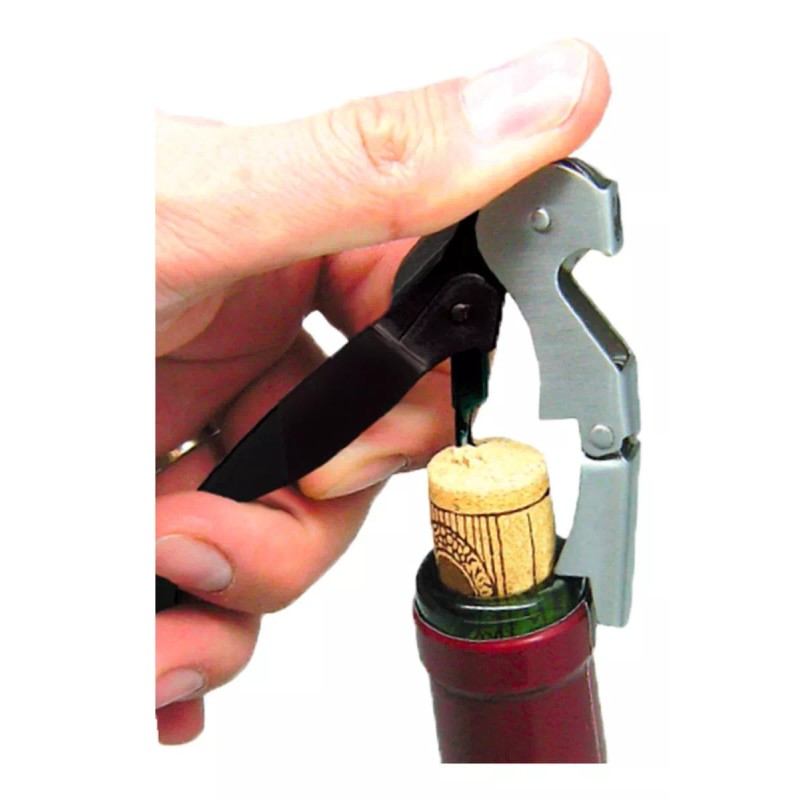 KASABLANCA Sacacorchos Y Bomba De Vacio Inoxidable + 2 Tapones