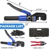 Toscoco Hydraulic Crimping Tool with Cable Cutter for Stainless Steel
