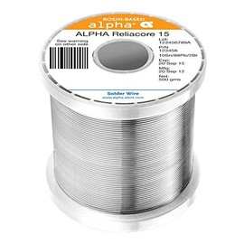 Reliacore 15 Rosin Core Solder Wire, P3, 032", Sn63Pb37, 1lb Spool