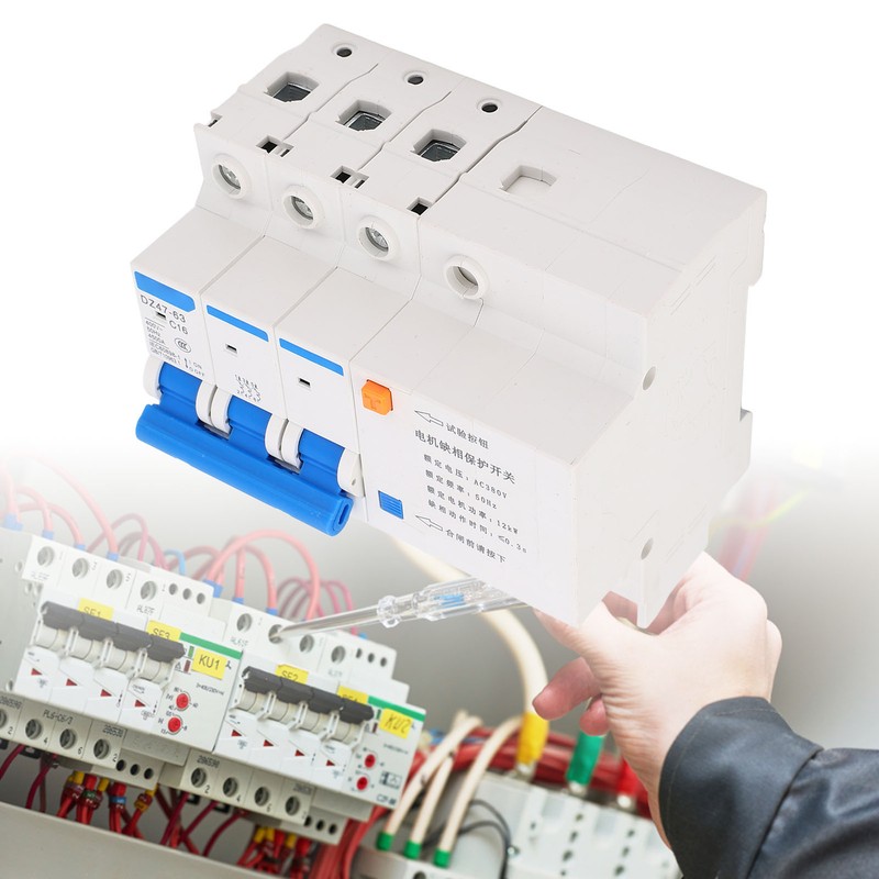 Phase Loss Protection Switch 3P 16A Rail Protector for Submersible