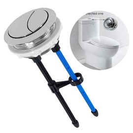 Dogxiong 58mm/2.28 Inch Dual Push Flushing Toilet Button Toilet Tank Button Toilet Button Flush Button Replacement with Thread Diameter, Lengthen to 7.87inch/20cm