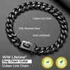 Dog Chain Collar Walking Collar with Design Secure Buckle 19MM