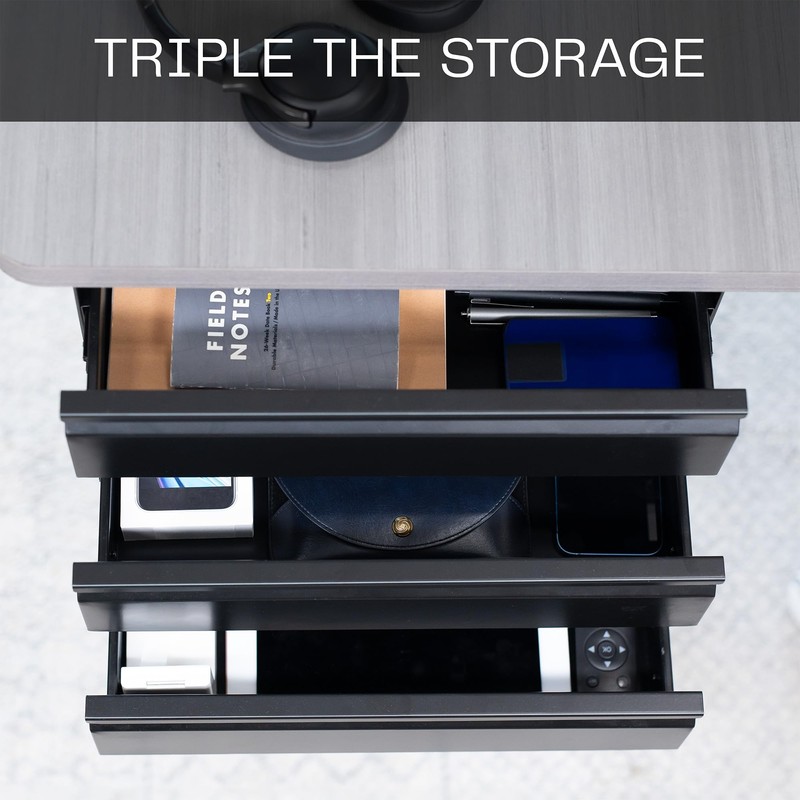 VIVO 16 in Slide Out Dual Tier Storage Drawer, Under