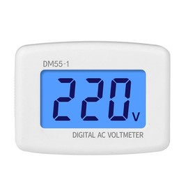 AC Voltmeter Tester Digital Display Plug AC 80-300V Voltmeter LCD Digital Display Voltmeter Tester LCD Digital Power Line Voltage Tester Voltage Measurement for Home, Laboratory, Factory Voltage