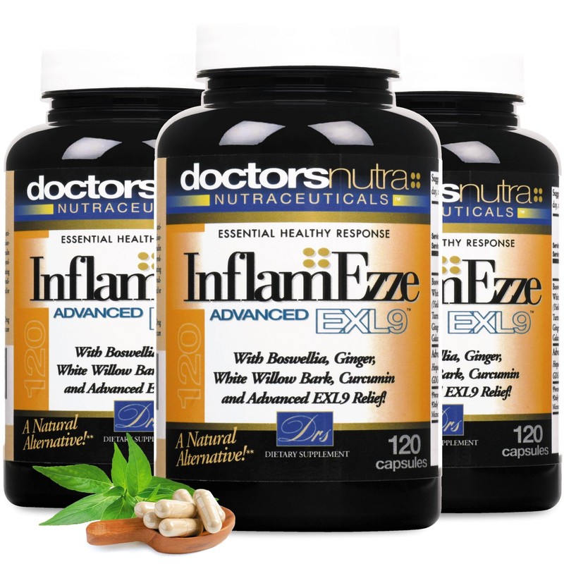 Doctors Nutra Nutraceuticals InflamEzze - Turmeric, Curcumin, Ginger Supplement -