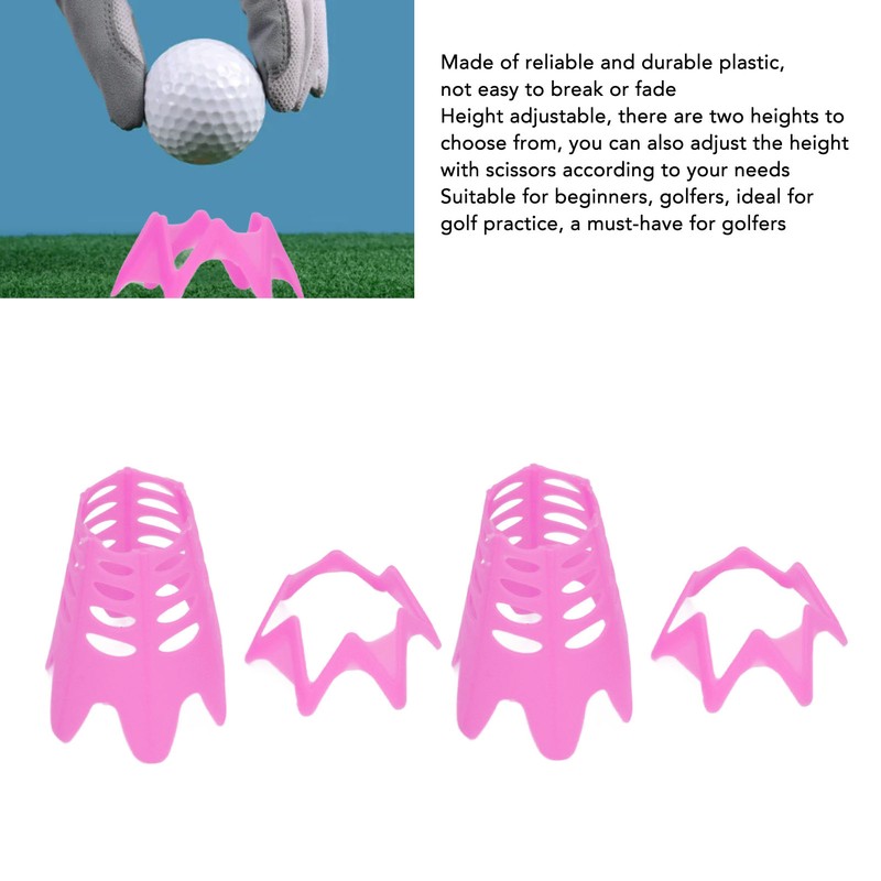 20 Pcs Plastic Golf Ball Holder Resistanceless Golf Simulator Tees