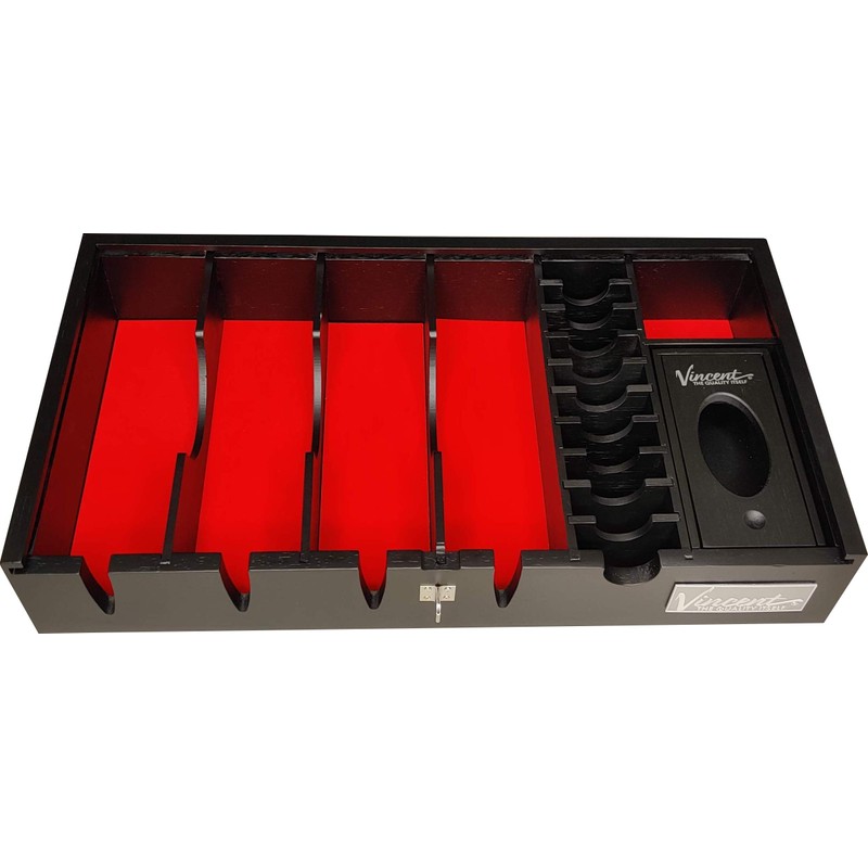 Vincent Countertop Tray Station Organizer 6 (Black)